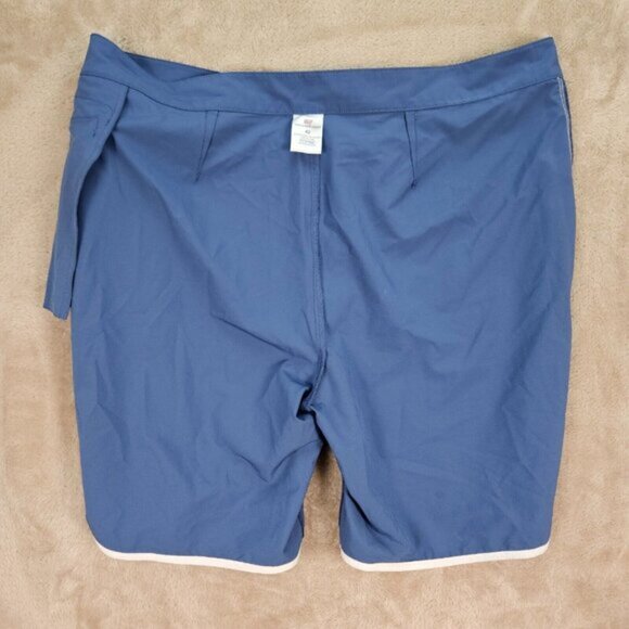 Vineyard Vines Swim Trunks Bathing Shorts Mens Sz 42 Logo Drawstring Pocket Blue - Picture 13 of 16